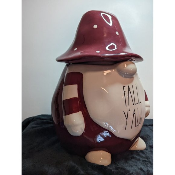 Rae Dunn Fall Y'all Gnome Cookie Jar Cute Overload Ceramic - Picture 6 of 12